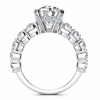 Courtney Lab Grown Diamond Ring — white gold — side view