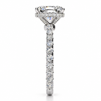 Crystal Lab Grown Diamond Ring — white gold — end view