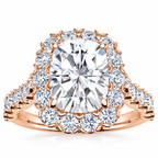 Cynthia engagement ring — rose gold — front view