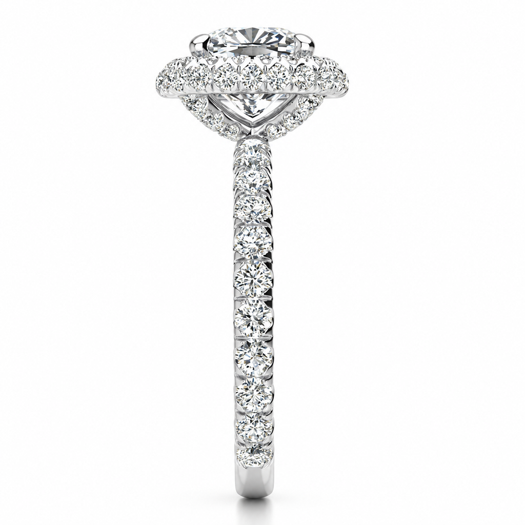 Eliane Lab Grown Diamond Ring — white gold — end view