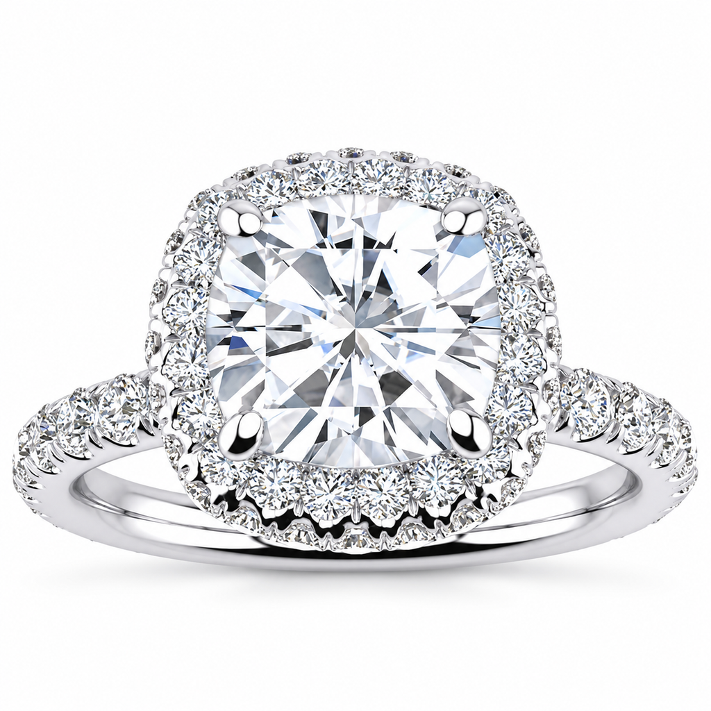 Eliane Lab Grown Diamond Ring — white gold — front view