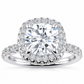 Eliane Lab Grown Diamond Ring — white gold — front view