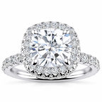 Eliane Lab Grown Diamond Ring — white gold — front view