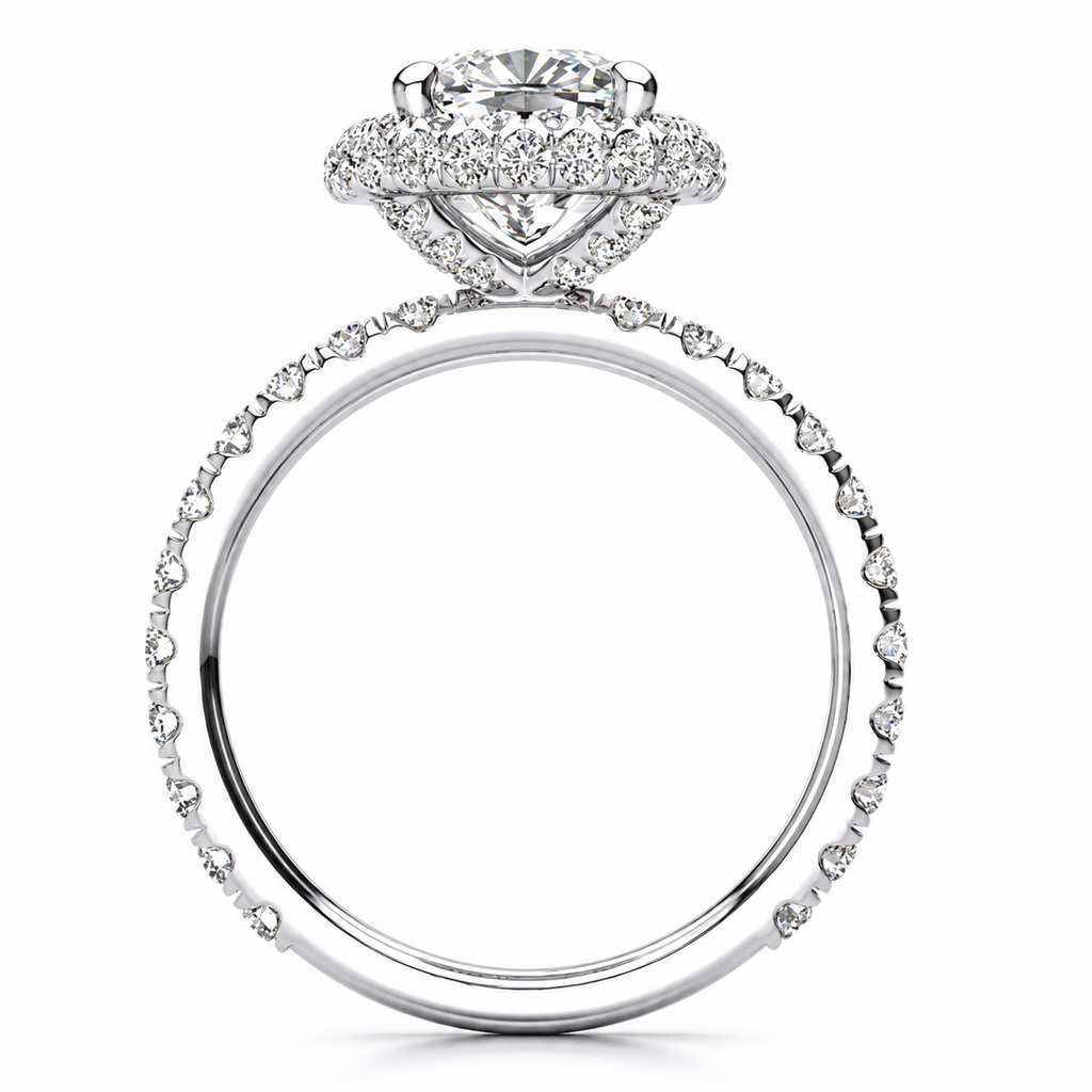 Eliane Lab Grown Diamond Ring — white gold — side view