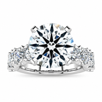 Emma Lab Grown Diamond Ring — white gold — front view
