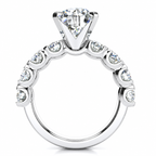Emma Lab Grown Diamond Ring — white gold — side view