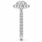 Emmy Lab Grown Diamond Ring — white gold — end view
