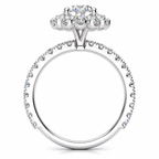 Emmy Lab Grown Diamond Ring — white gold — side profile