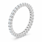 Round Shared-Prong Lab-Grown Diamond Eternity Band — 1.5 mm — 14K white gold — studio three-quarter view