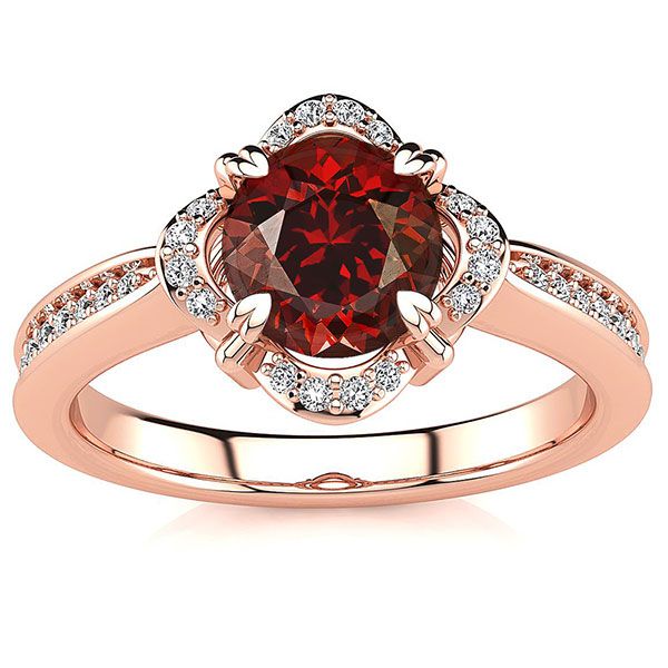 Luna Garnet Ring