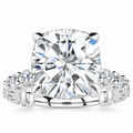 Griselda Lab Grown Diamond Ring — white gold — front view