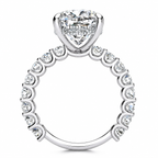 Griselda Lab Grown Diamond Ring — white gold — side view