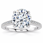 Haley Lab Grown Diamond Ring — white gold — front view