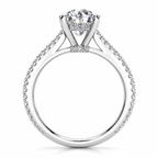 Haley Lab Grown Diamond Ring — white gold — side profile