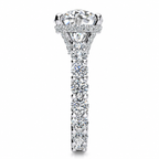 Hannah Lab Grown Diamond Ring — white gold — end view