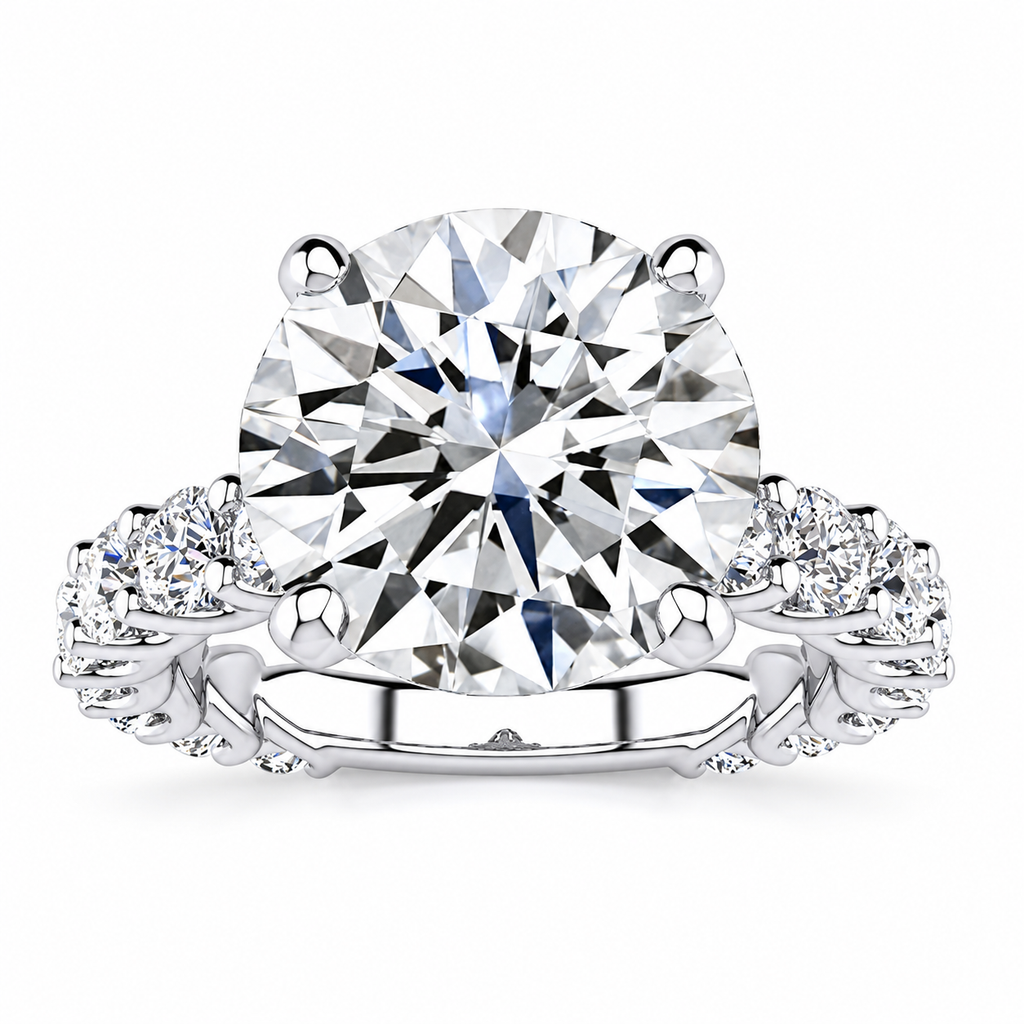 Hannah Lab Grown Diamond Ring — white gold — front view