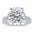 Hannah Lab Grown Diamond Ring — white gold — front view