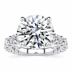Hannah Lab Grown Diamond Ring — white gold — front view