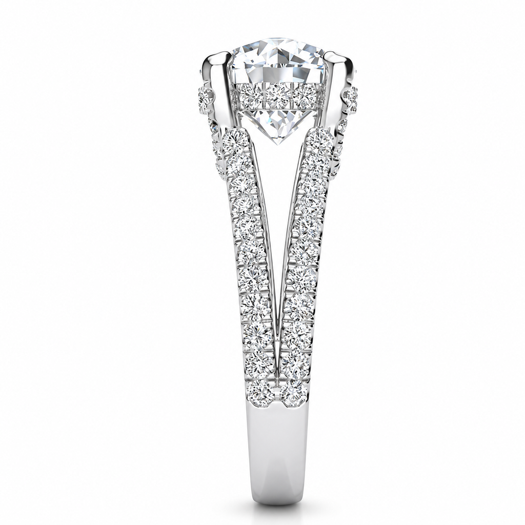 Harley Lab Grown Diamond Ring — white gold — end view