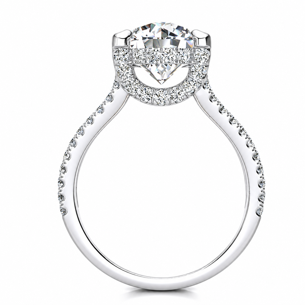 Harley Lab Grown Diamond Ring — white gold — side view