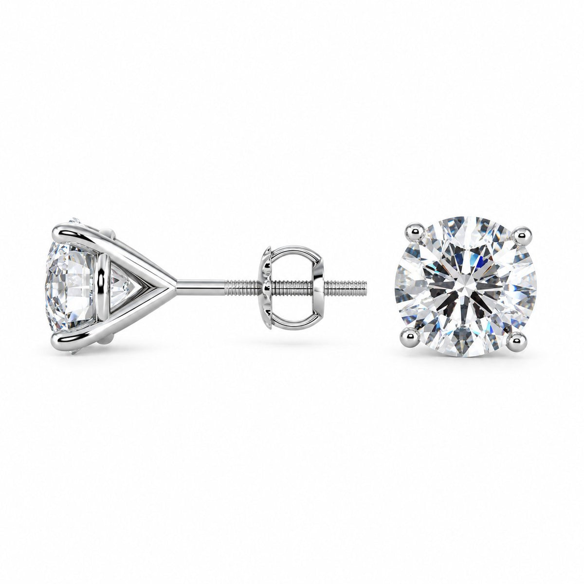4.00ct.tw Lab Grown Diamond Stud Earrings 