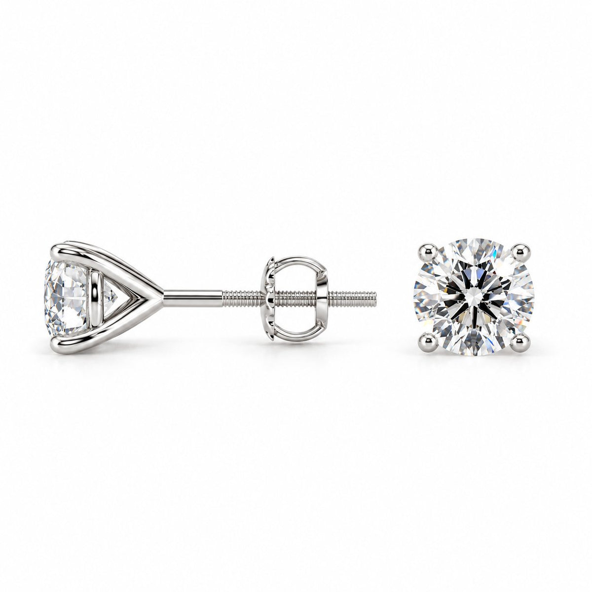 2.00ct.tw Lab Grown Diamond Stud Earrings 