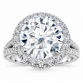Ingrid Lab Grown Diamond Ring — white gold — front view