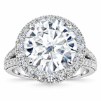 Ingrid Lab Grown Diamond Ring — white gold — front view