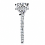 Iris Lab Grown Diamond Ring — white gold — end view