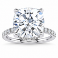 Iris Lab Grown Diamond Ring — white gold — front view