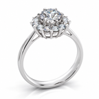 Jamie Lab Grown Diamond Ring — white gold — end view