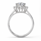 Jamie Lab Grown Diamond Ring — white gold — side profile
