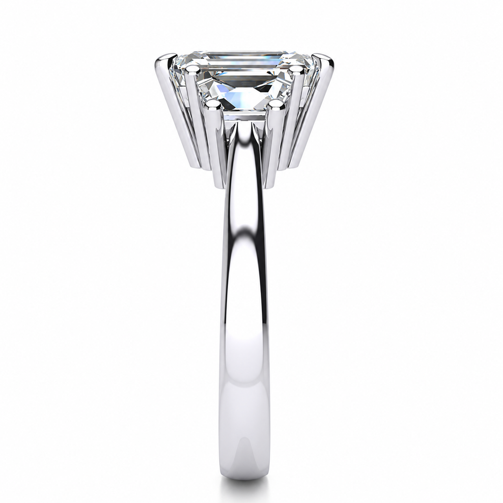 Janet Lab Grown Diamond Ring — white gold — end view