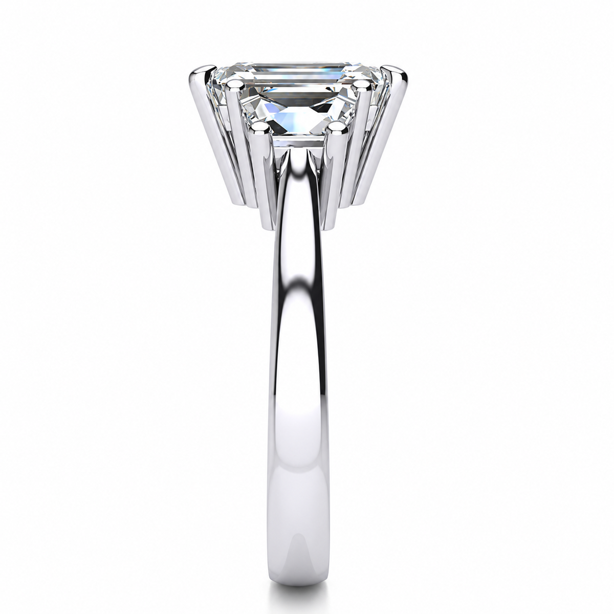 Janet Lab Grown Diamond Ring — white gold — end view