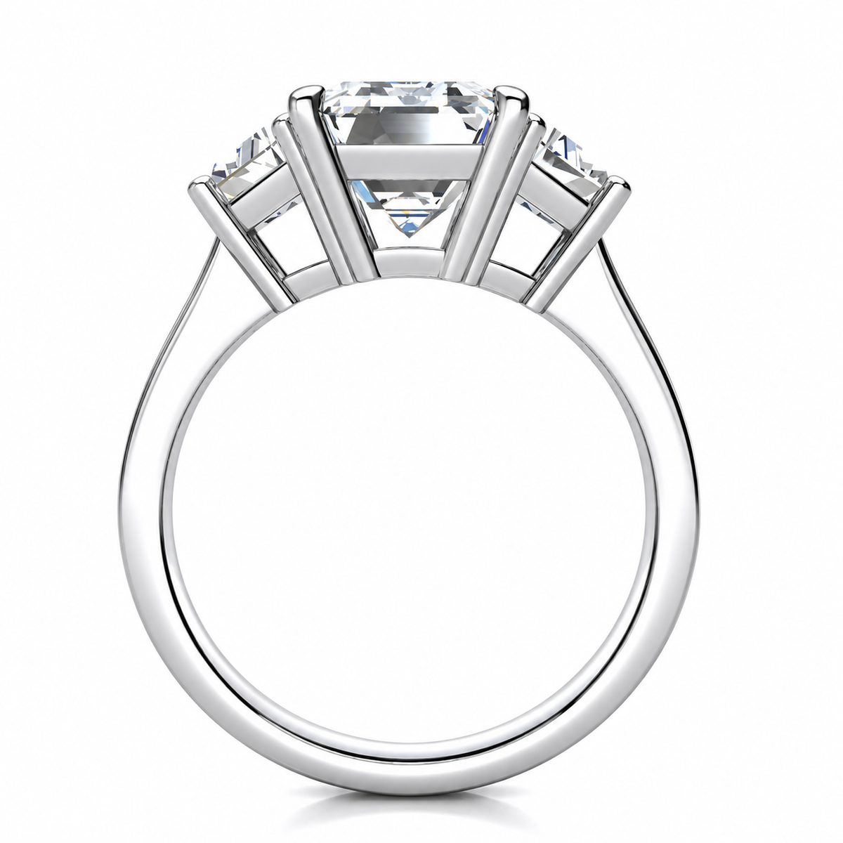 Janet Lab Grown Diamond Ring — white gold — side view