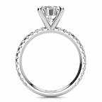 Jennifer Lab Grown Diamond Ring — white gold — side profile