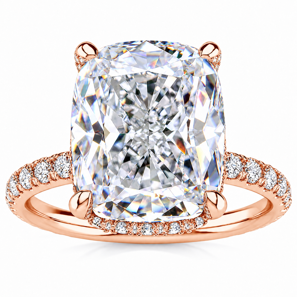 Jenny Lab Grown Diamond Ring — rose gold — front view