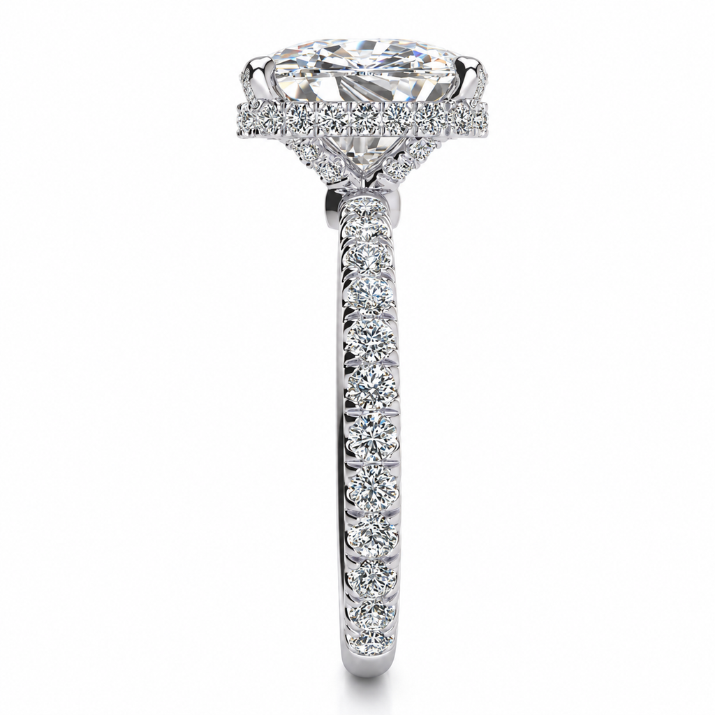 Jenny Lab Grown Diamond Ring — white gold — end view