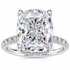 Jenny Lab Grown Diamond Ring — white gold — front view