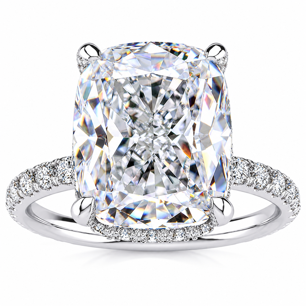 Jenny Lab Grown Diamond Ring — white gold — front view