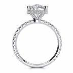 Jenny Lab Grown Diamond Ring — white gold — side profile