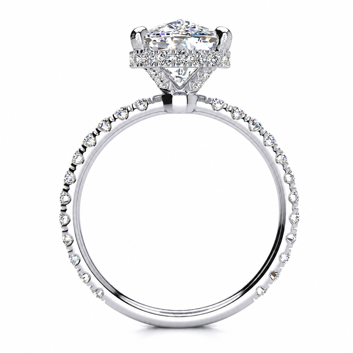 Jenny Lab Grown Diamond Ring — white gold — side profile