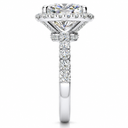 Jessica Lab Grown Diamond Ring — white gold — end view