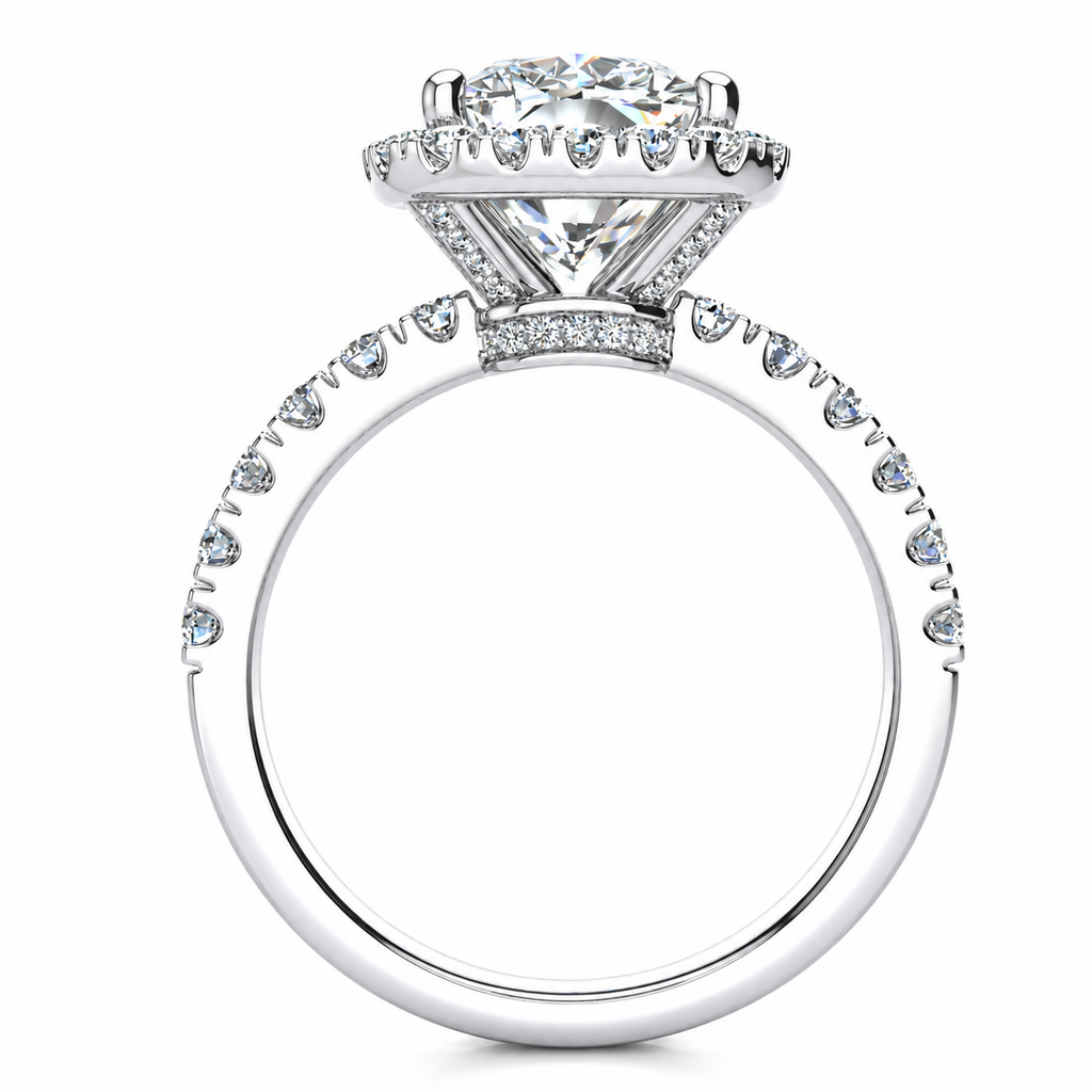 Jessica Lab Grown Diamond Ring — white gold — side view