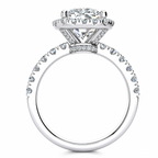 Jessica Lab Grown Diamond Ring — white gold — side view