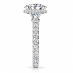 Joan Lab Grown Diamond Ring — white gold — end view