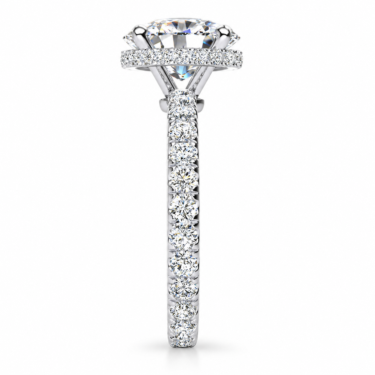 Joan Lab Grown Diamond Ring — white gold — end view