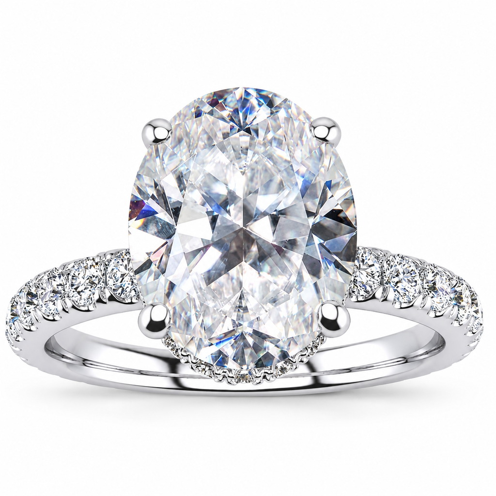Joan Lab Grown Diamond Ring — white gold — front view