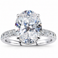 Joan Lab Grown Diamond Ring — white gold — front view