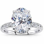 Joan Lab Grown Diamond Ring — white gold — front view